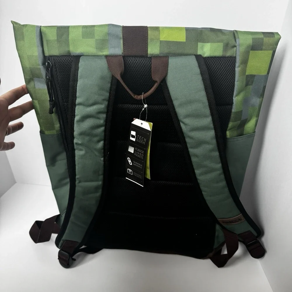 Minecraft Premium Explorer Rolltop Backpack New NWT